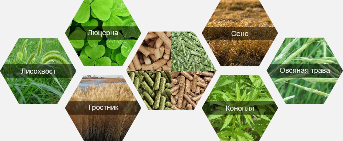 Какое сырье вы хотите использовать для производства травяных гранул?