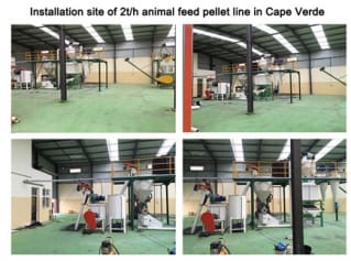 Место установки и строительства 2 т/ч линии по производства корма для животных в Кабо-Верде