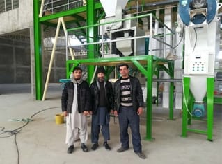10т/ч Линия по производству кормовых гранул для животных установлена в Афганистане